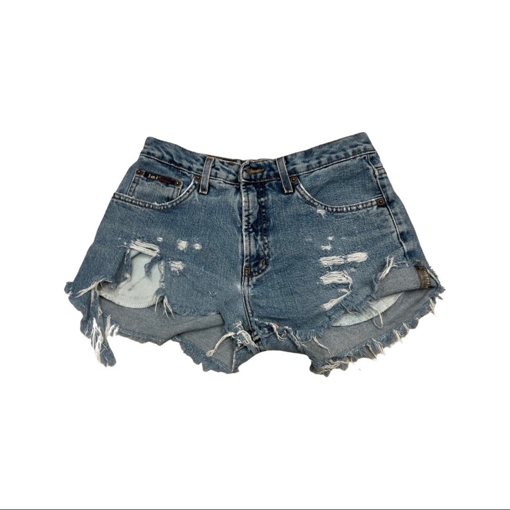 VINTAGE 90’s/2000s denim lei Cut off shorts